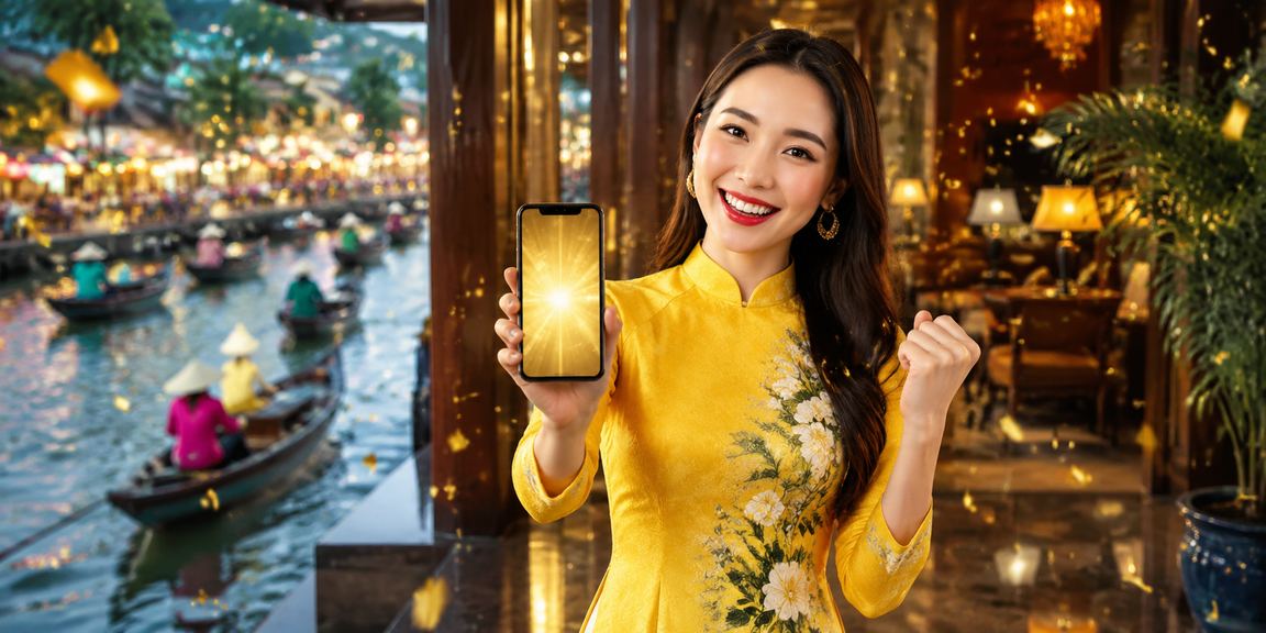 Người chơi Việt Nam đăng nhập tài khoản 8745hs trên điện thoại tại vùng Mekong